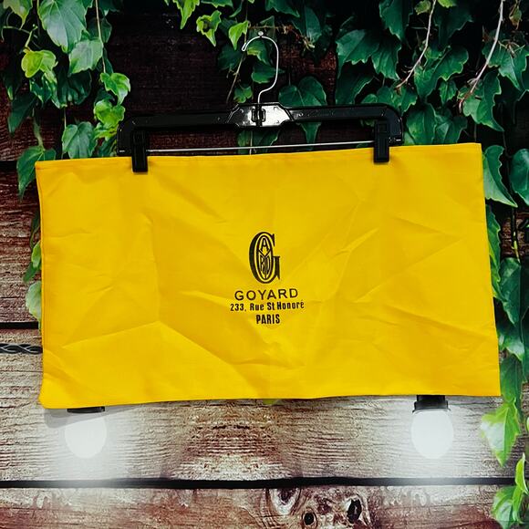 Authentic Goyard Luxury Dust Bag Cover 23"x12" Yellow Gold Pouch NO DRAWSTRING - Picture 1 of 3